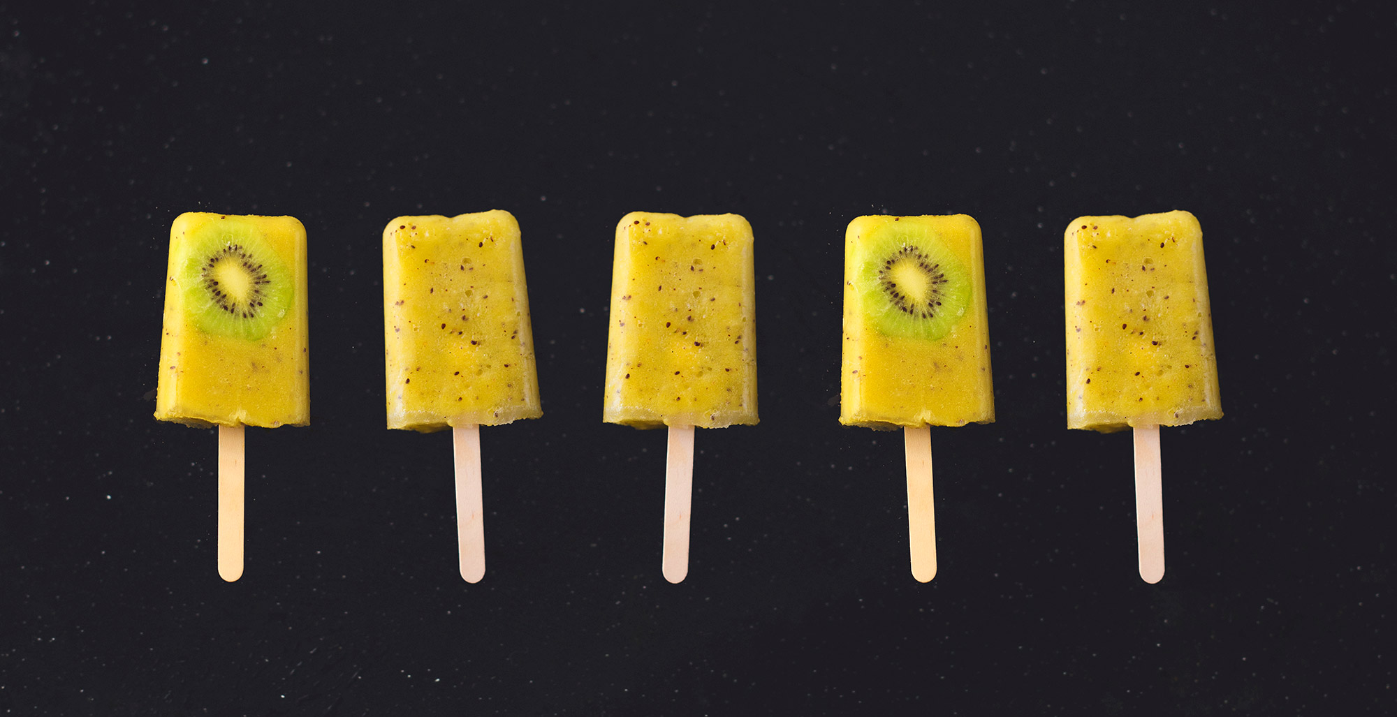 Kiwi and Pineapple Popsicles
