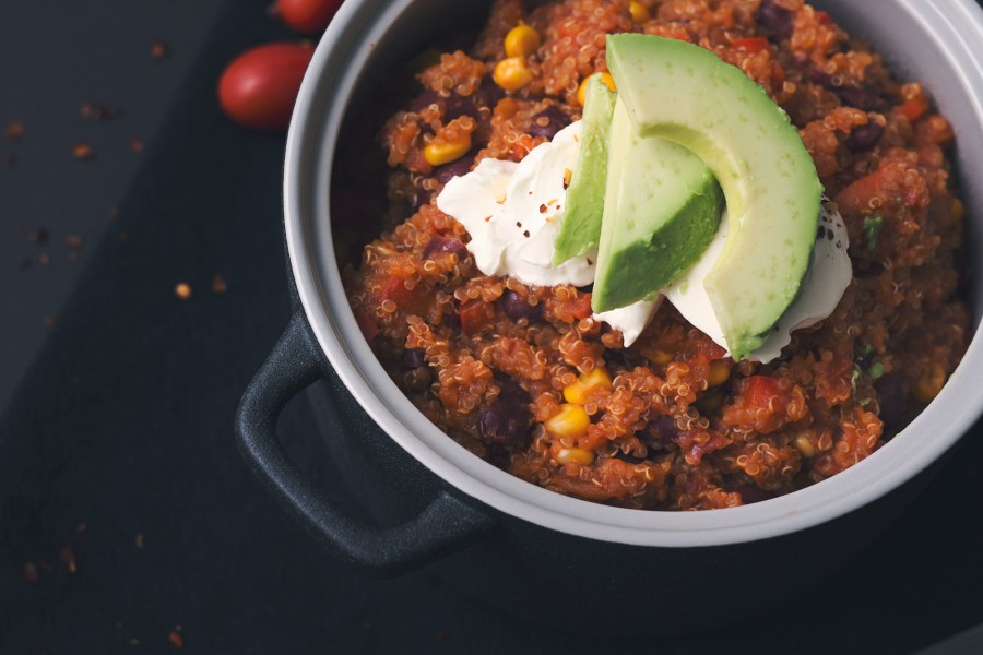 Mexican Quinoa with Kidney Beans