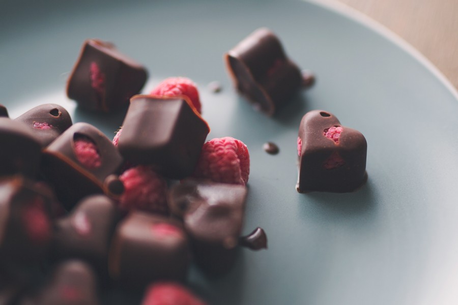Raspberry Chocolate Hearts