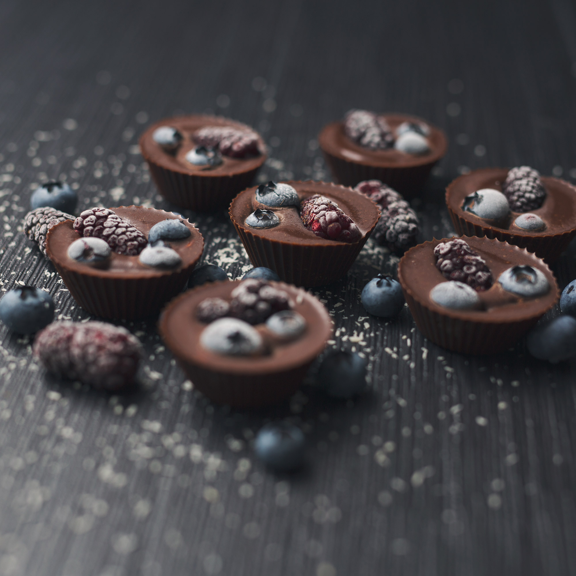 Berry Chocolate Cups