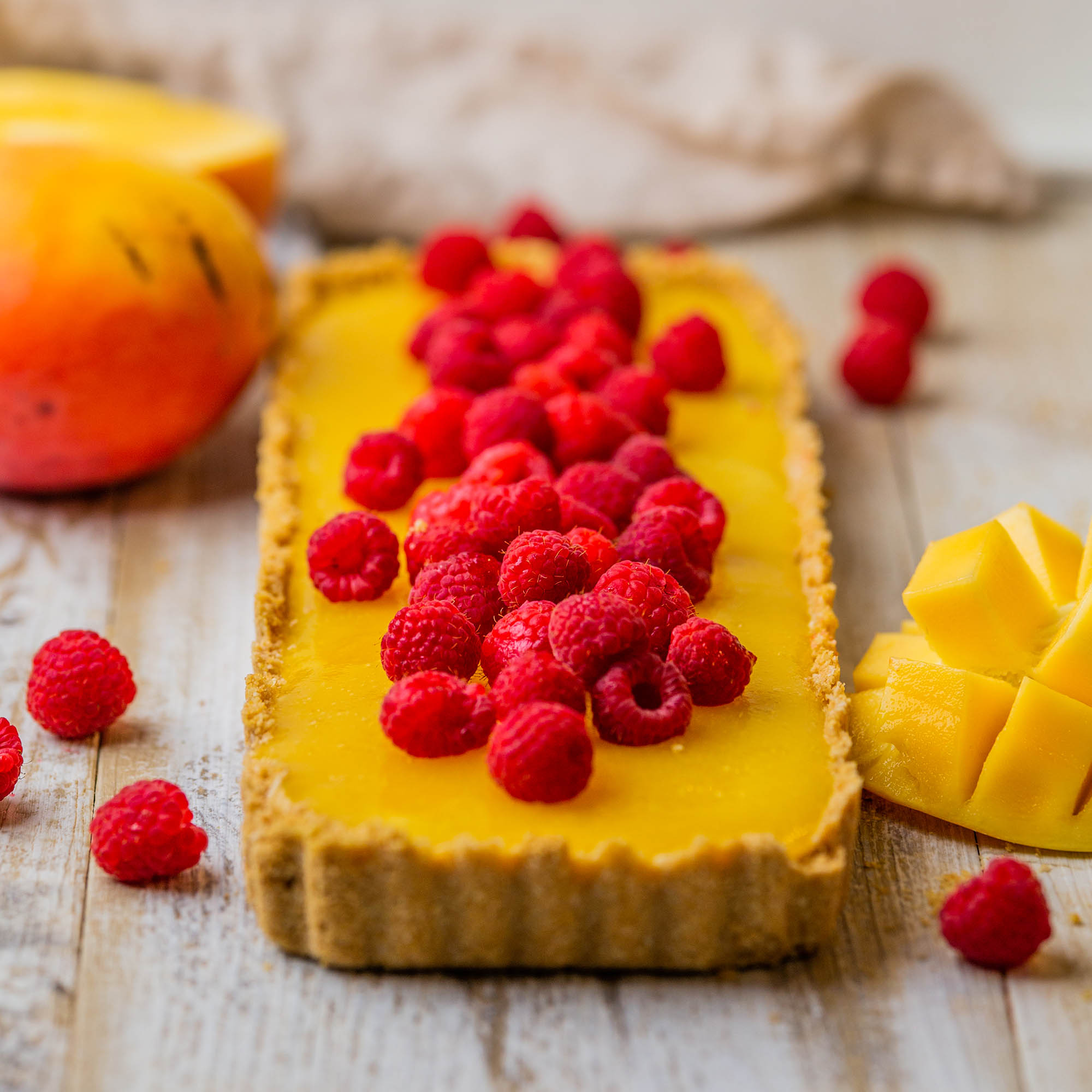 Vegan Mango Jelly Tart – Refined-Sugar-Free