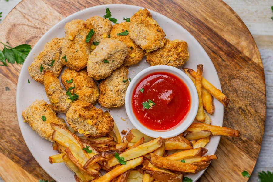 Vegan Airfried Chickpea Nuggets